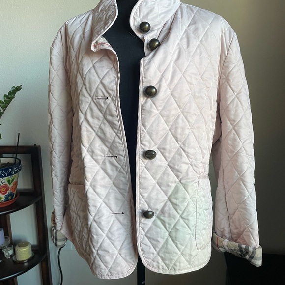 Burberry Pink Quilted Jacket - Picture 1 of 16